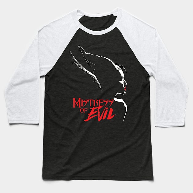 Evil Fairy Baseball T-Shirt by fantasmicthreads